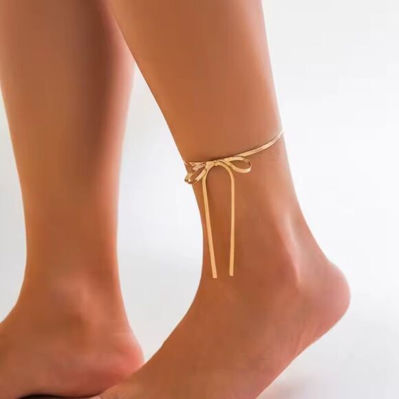 New FREE PEOPLE Bow Anklet - Picture 5 of 10